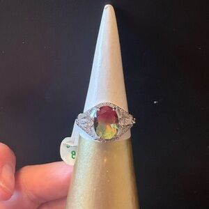 Elegant Multicolor Gemstone Ring